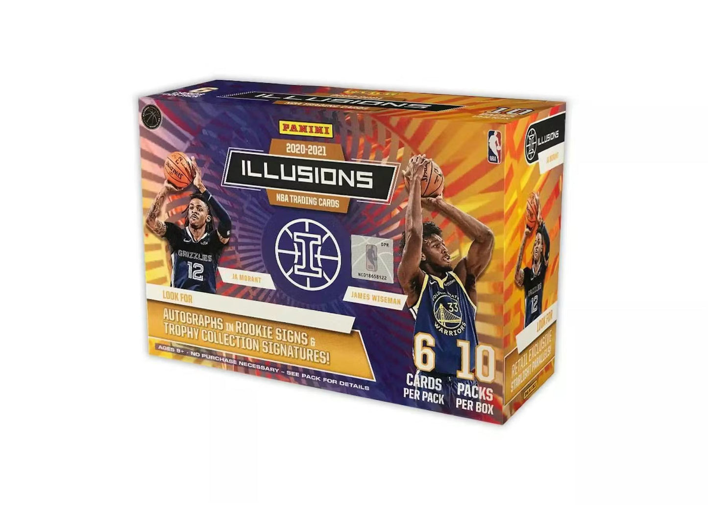 2020/21 Panini Illusions Basketball Mega Box (Sapphire and Yellow Parallels!)