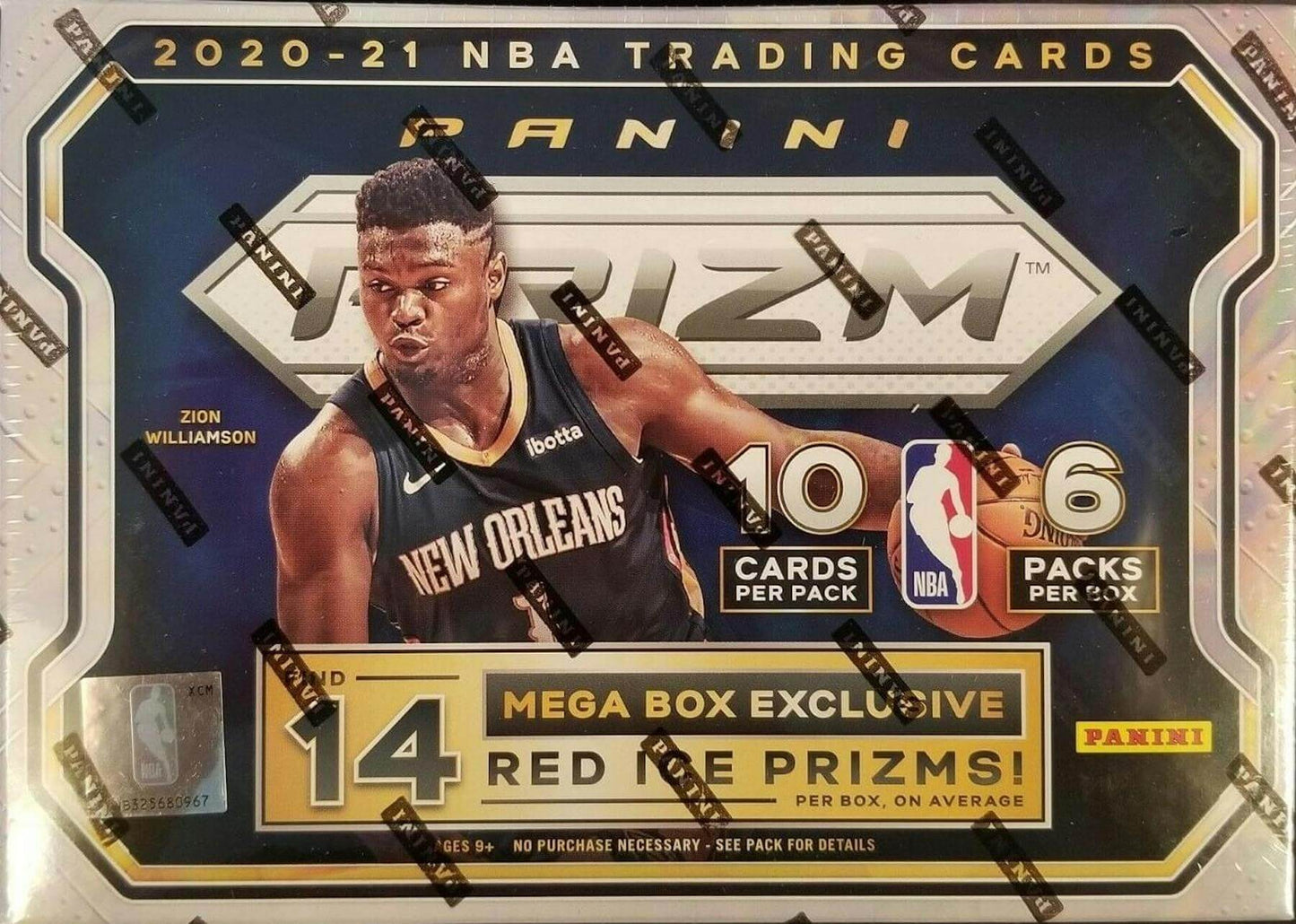 2020/21 Panini Prizm Basketball 60-Card Mega Box (Red Ice Prizms!)