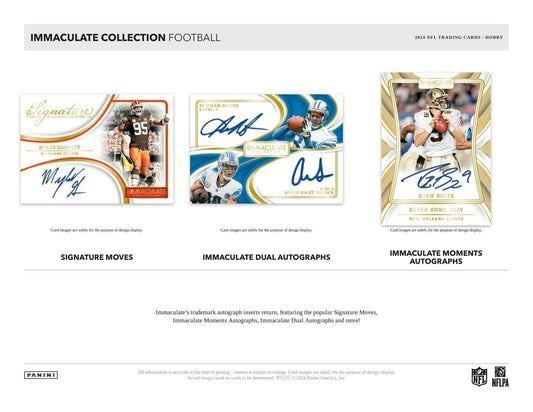 2024 Panini Immaculate Football 1st Off The Line Hobby Box