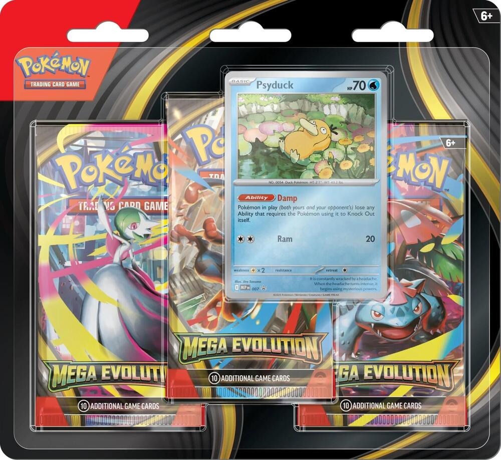 Pokemon TCG: Mega Evolution (ME-01) 3-Pack Blister [Various Art]
