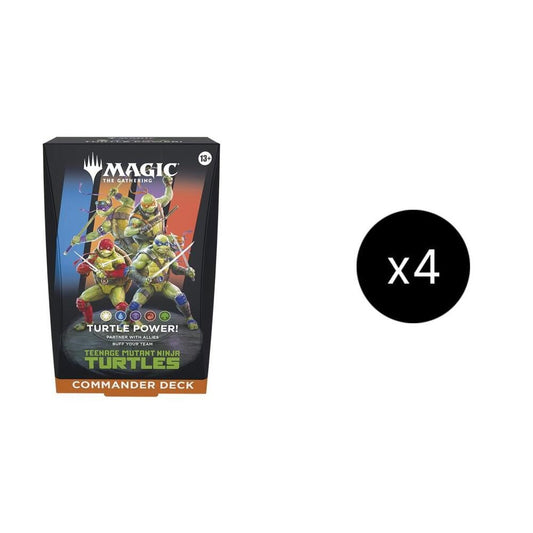 Magic The Gathering: Teenage Mutant Ninja Turtles Commander 4-Deck Case - Turtle Power!