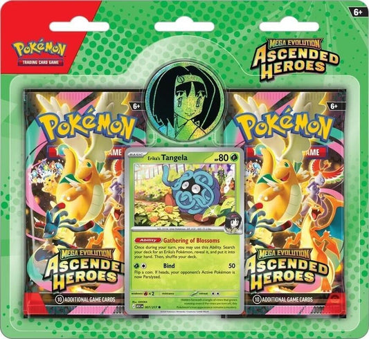 Pokemon TCG: Ascended Heroes 2-Pack Blister Collection - Erika