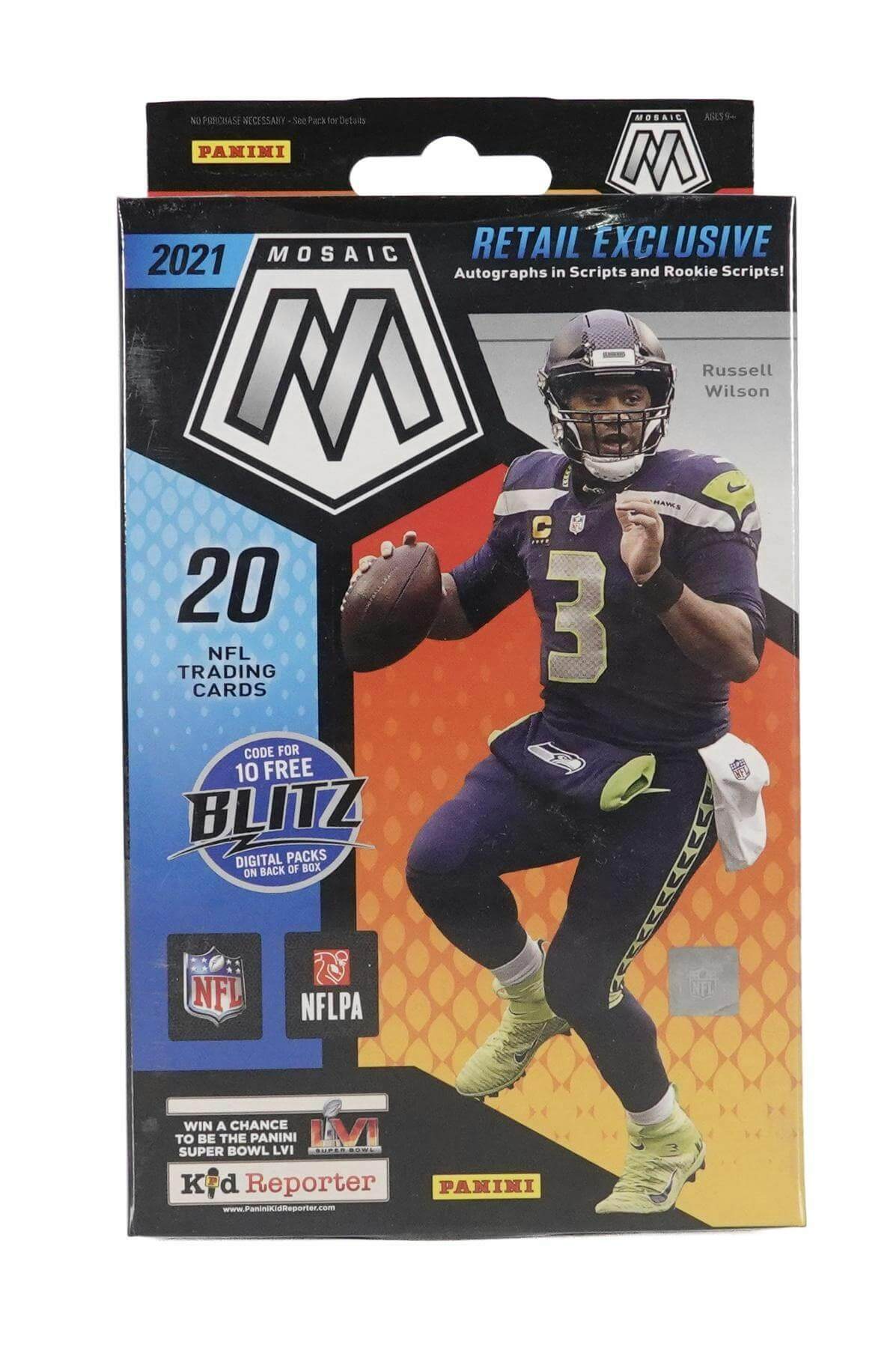 2021 Panini Mosaic Football Hanger Box (Orange Parallels)