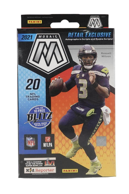 2021 Panini Mosaic Football Hanger Box (Orange Parallels)