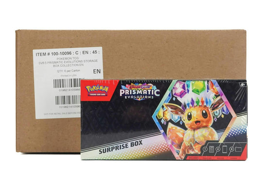 Pokemon Scarlet & Violet (SV8.5) Prismatic Evolutions Surprise 6-Box Case
