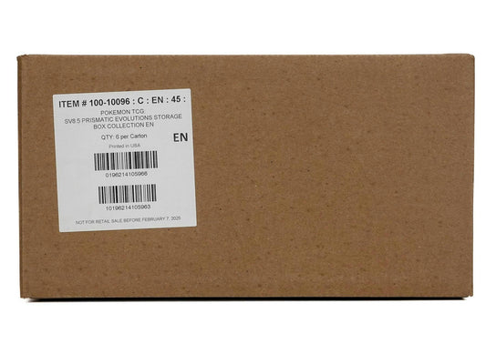 Pokemon Scarlet & Violet (SV8.5) Prismatic Evolutions Surprise 6-Box Case