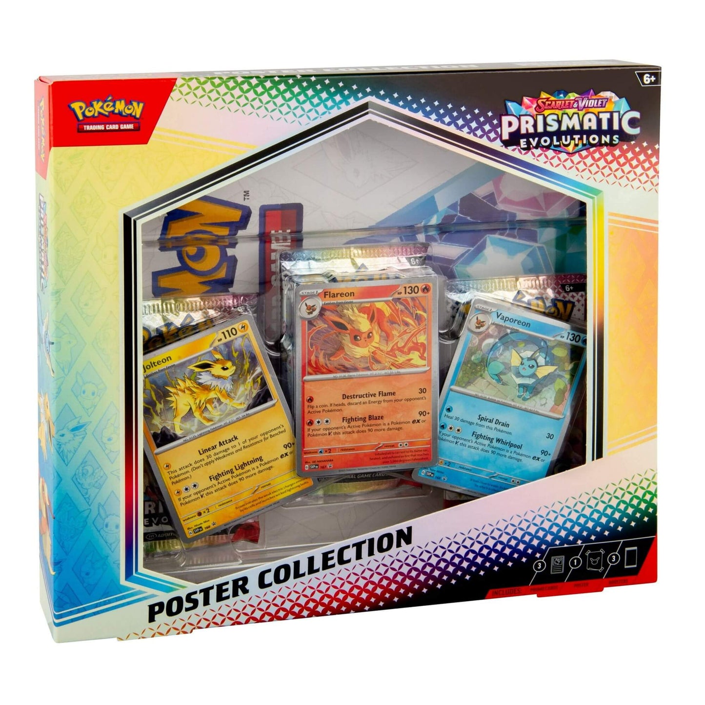 Pokemon TCG: Scarlet & Violet Prismatic Evolutions (SV8.5) Poster Collection Box