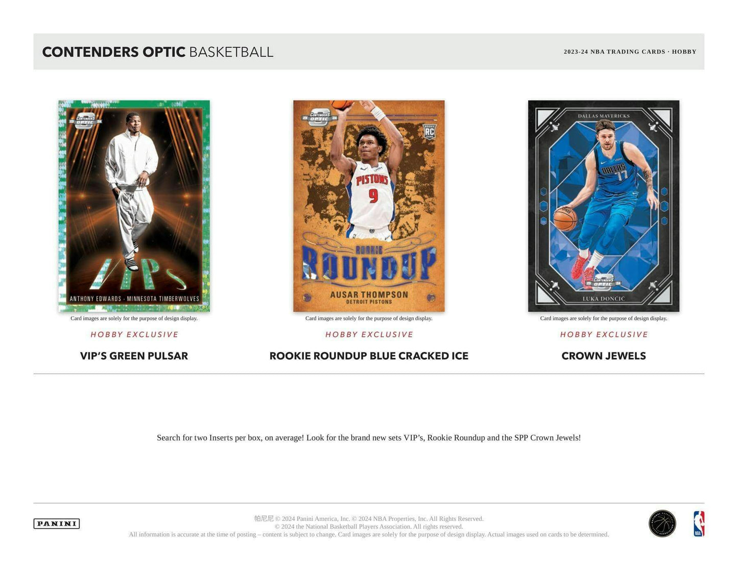 2023/24 Panini Contenders Optic Basketball Hobby Box