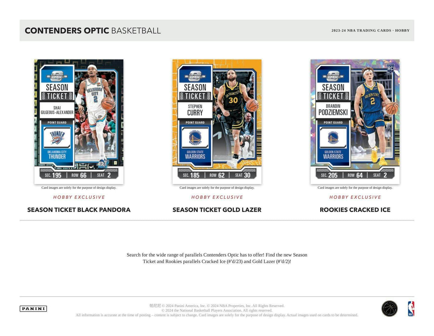 2023/24 Panini Contenders Optic Basketball Hobby Box