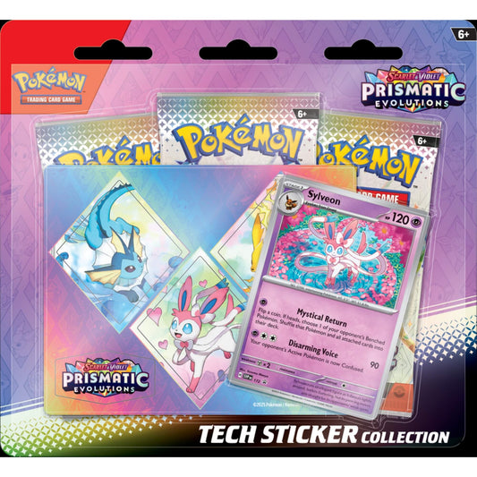 Pokemon TCG: Scarlet & Violet Prismatic Evolutions (SV8.5) Tech Sticker Collection