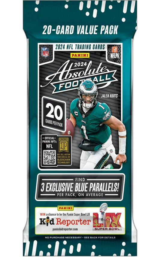 2024 Panini Absolute Football Jumbo Value Cello Fat Pack
