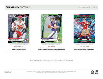 2024 Panini Prizm Football Mega Box (Neon Green Pulsar Prizms!)