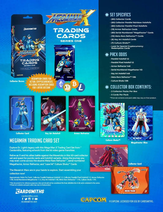 Mega Man X Trading Cards Collector Box (Cardsmiths 2025)